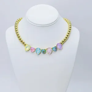 Candy Hearts Crystal Necklace