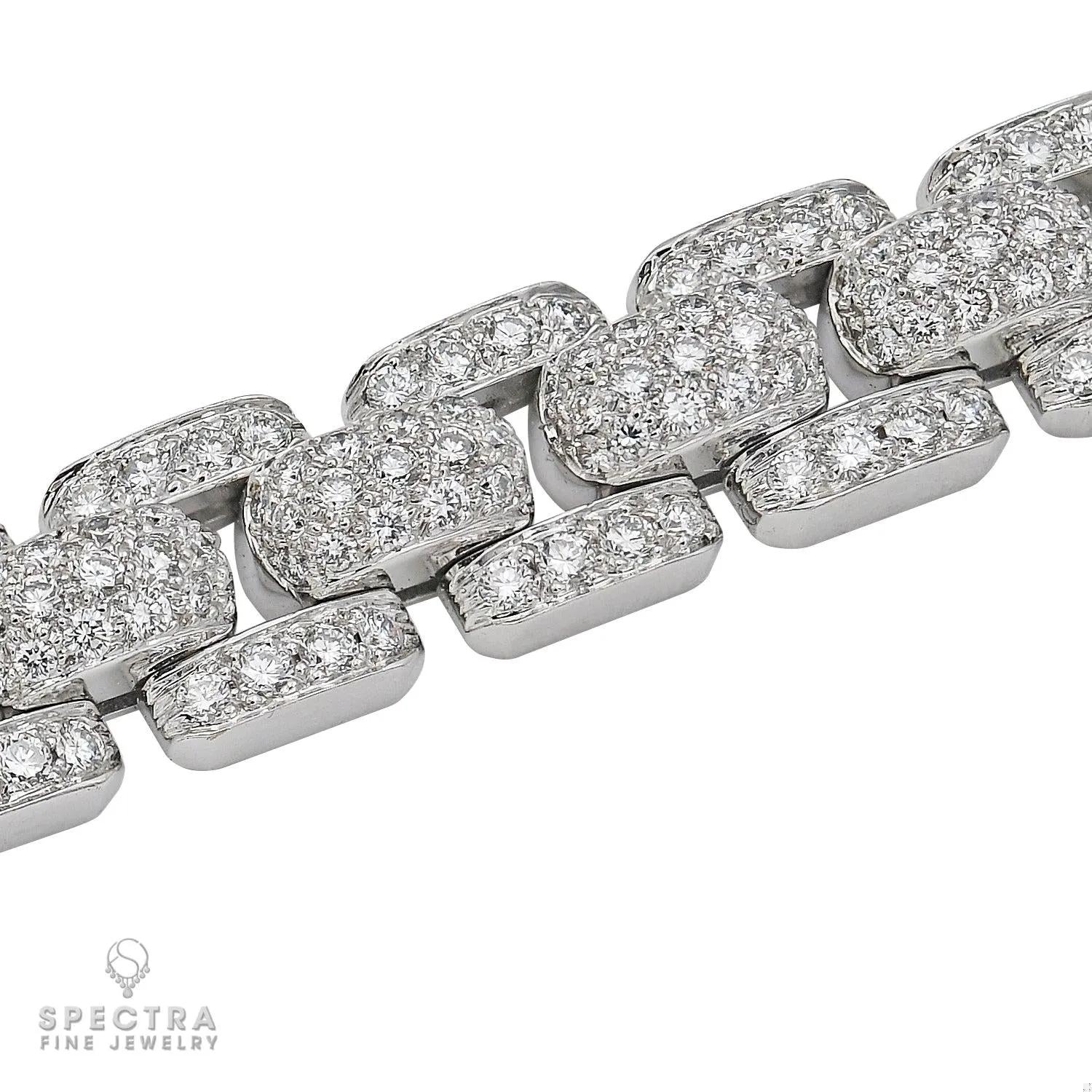 Cartier Contemporary Diamond Pave Link Bracelet