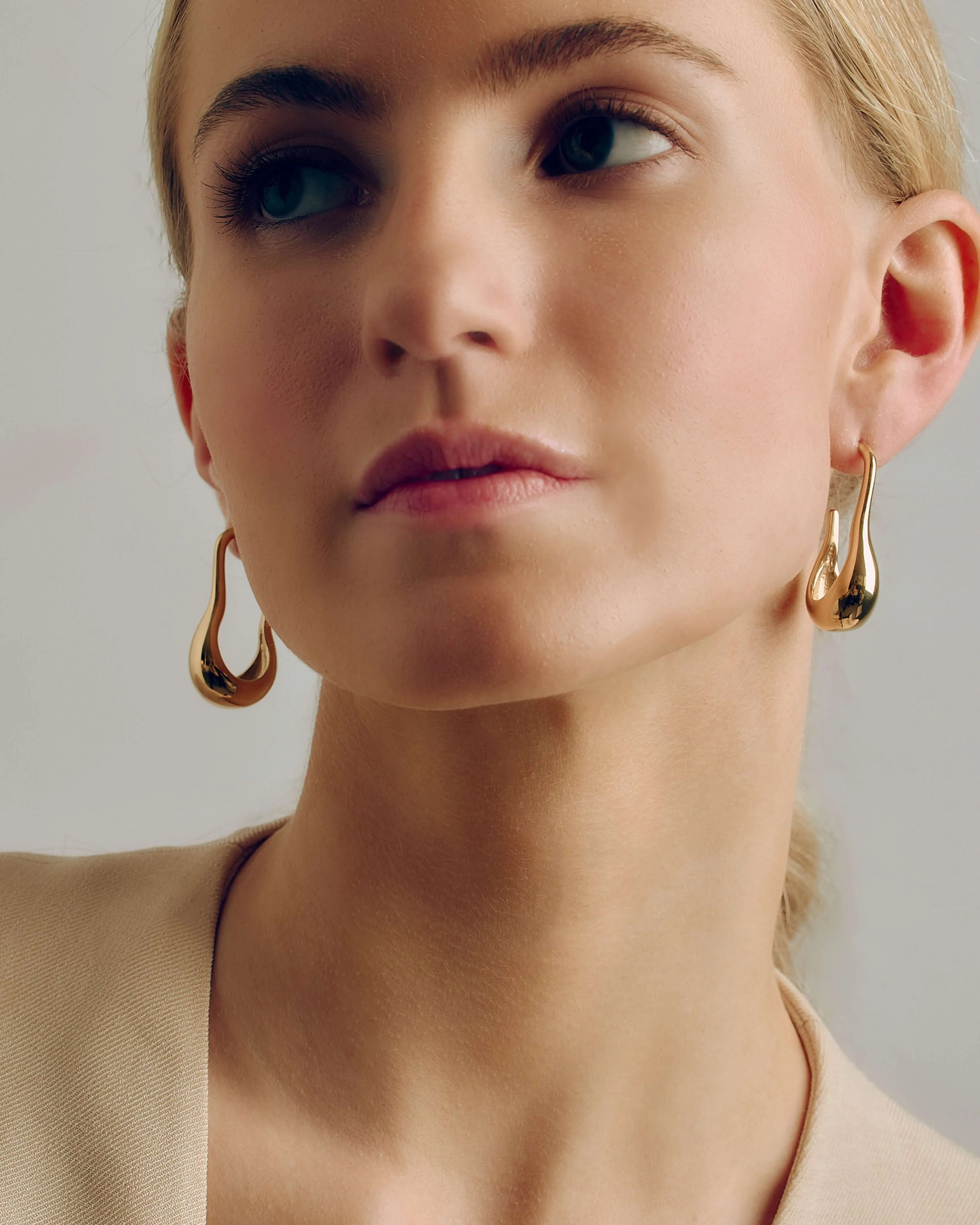 Celia Pear Hoops