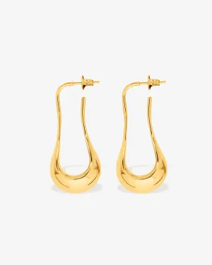 Celia Pear Hoops