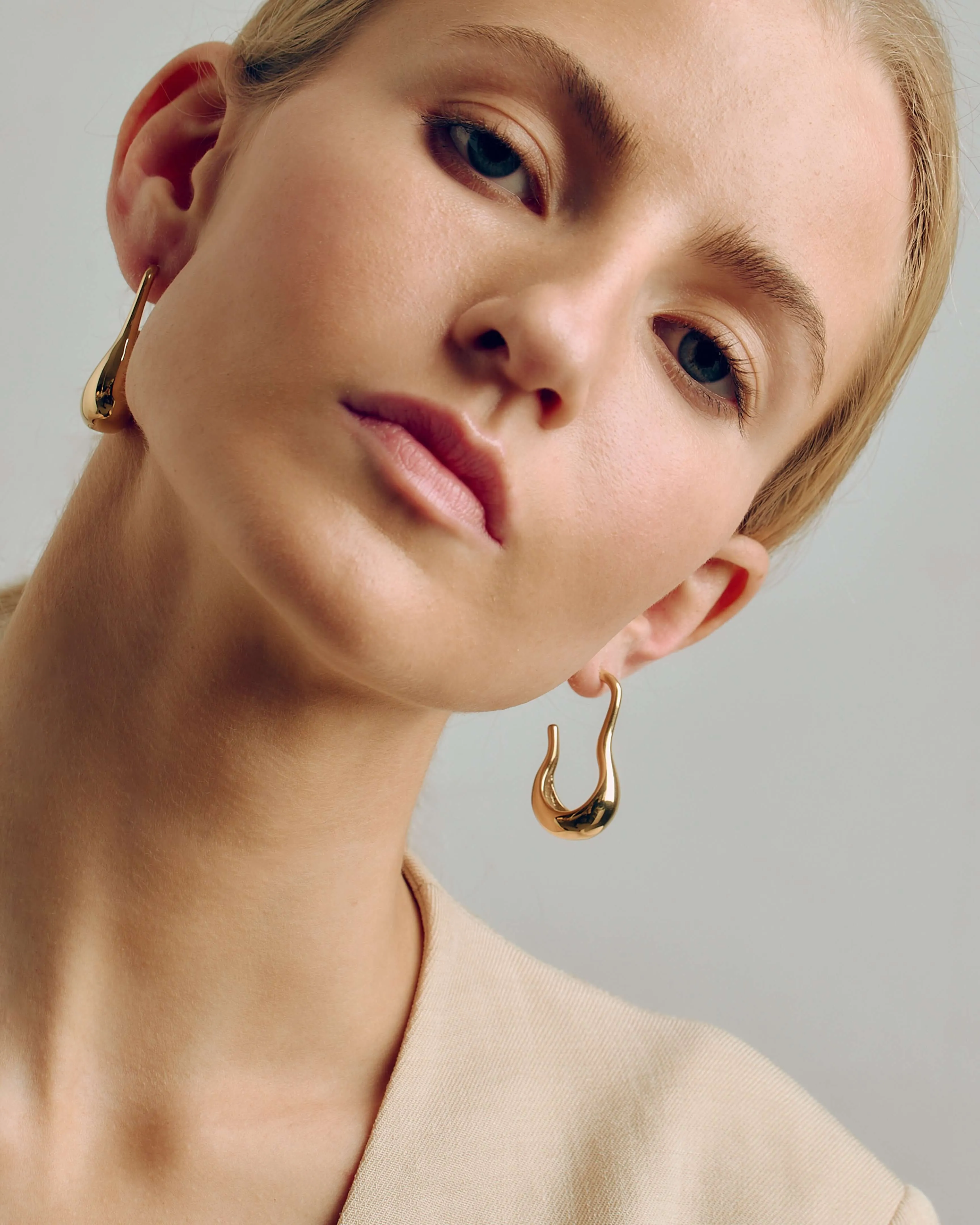 Celia Pear Hoops
