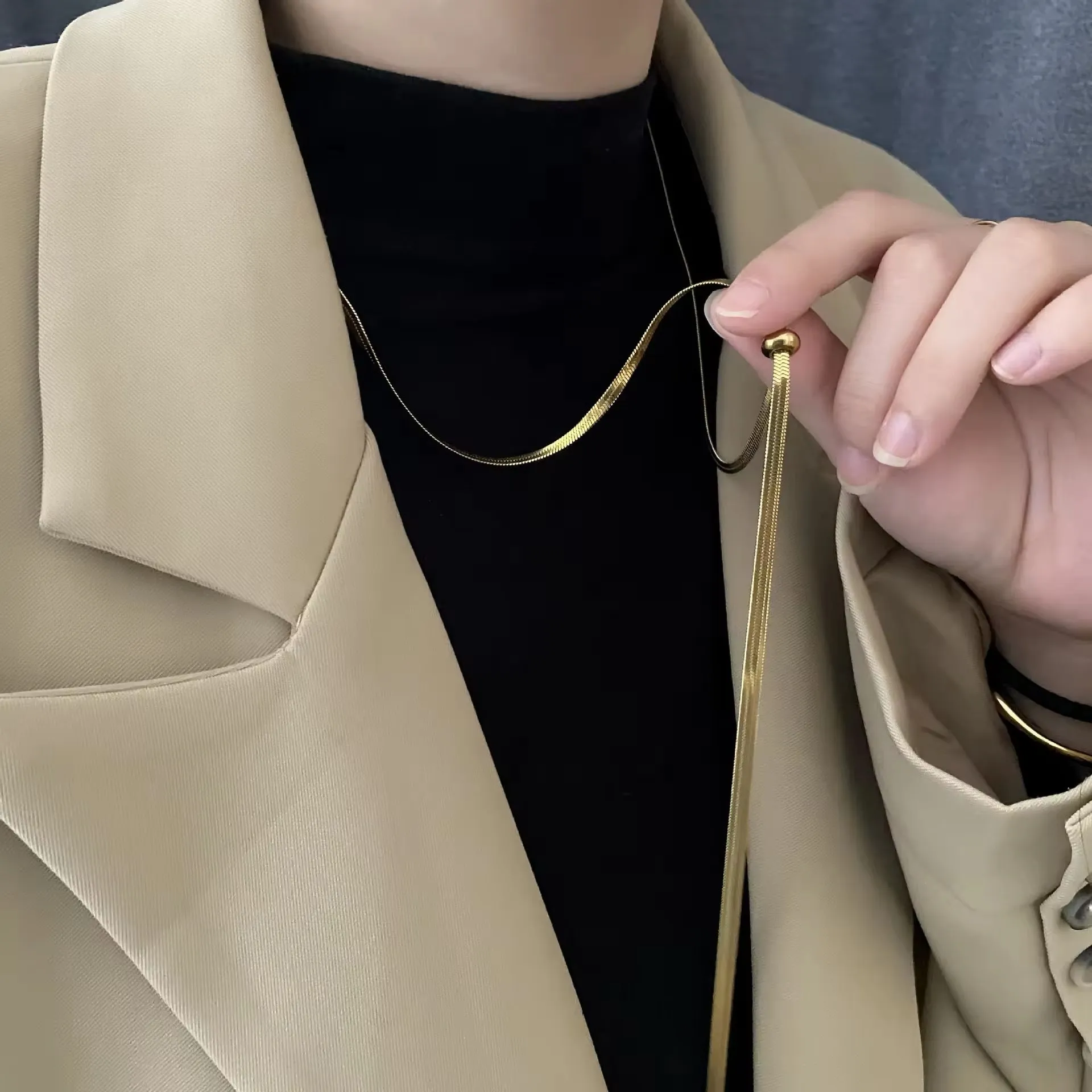 Charm Elegant Snake Chain Necklace