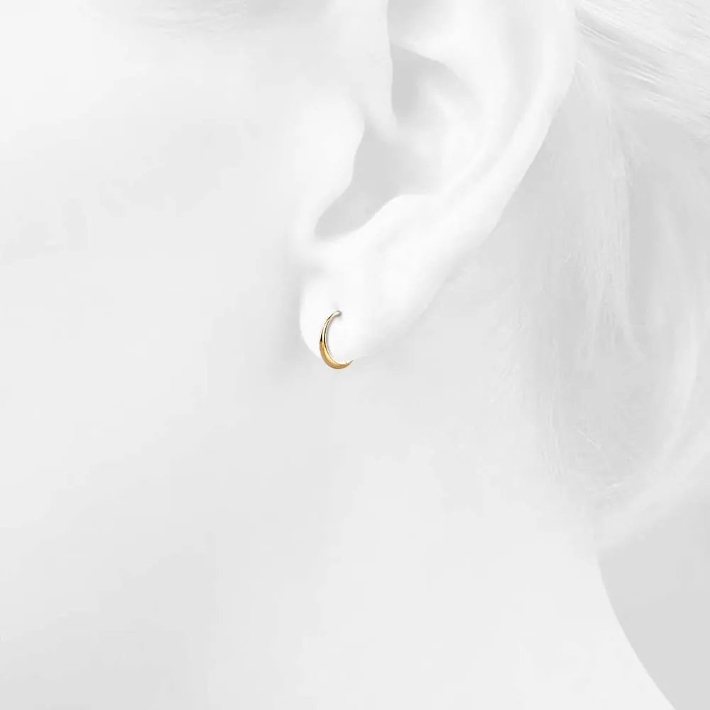 Ciara Chic Graduated Hoop Earrings Gold