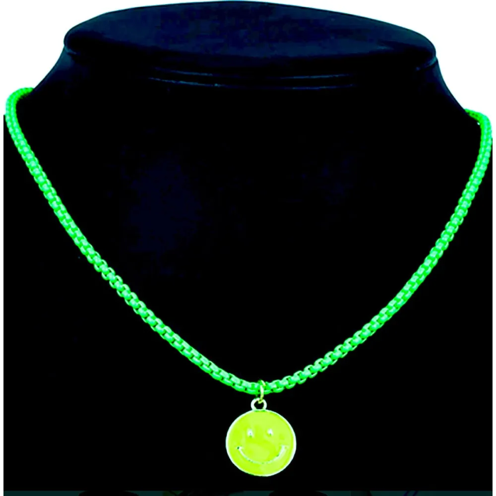 Colorful Happy Face Necklace