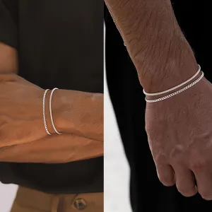 Columbus | Pair of Silver Bracelets