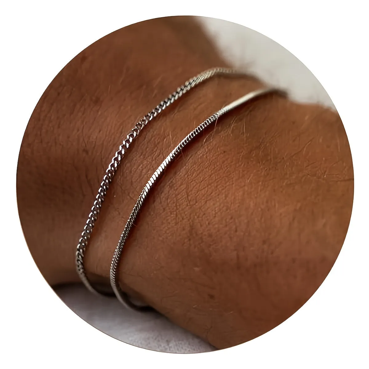 Columbus | Pair of Silver Bracelets