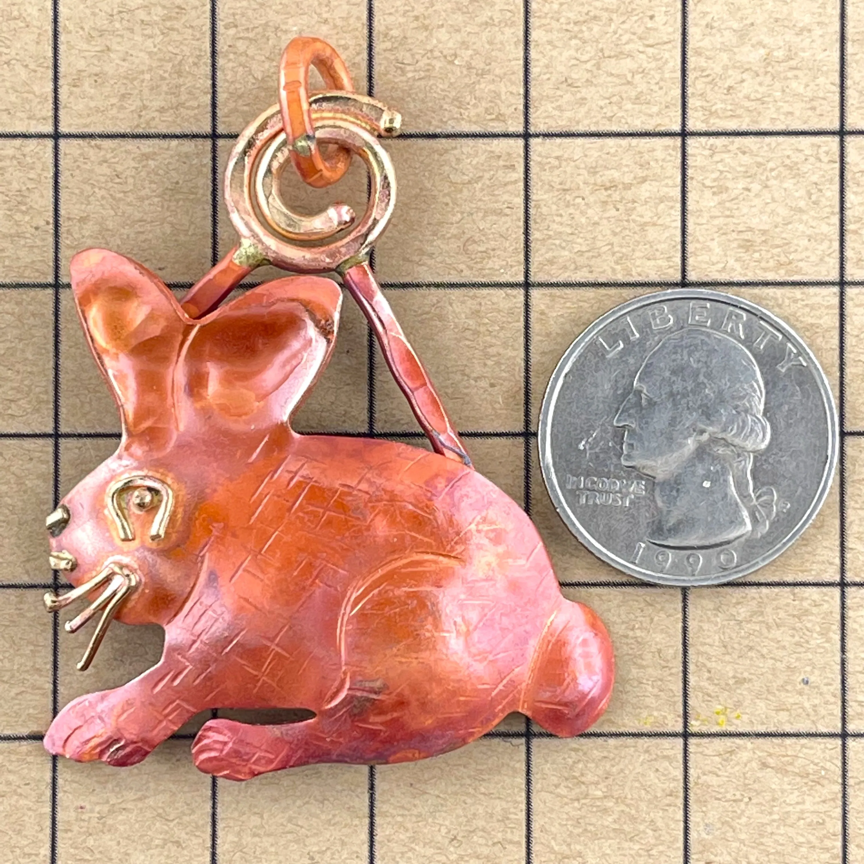 Cotton Tail Rabbit Pendant