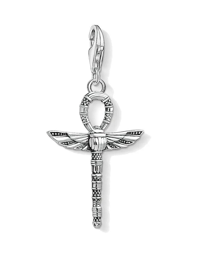 Cross of Life Ankh with Scarab Charm Pendant | Thomas Sabo