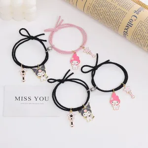 CutieCryptoCats 2pcs\Set Plus other Cute Cartoon  Bracelet Magnet Ball Hand Men and Women Gift Friendship NFT Charms Elastic Rope Jewelry