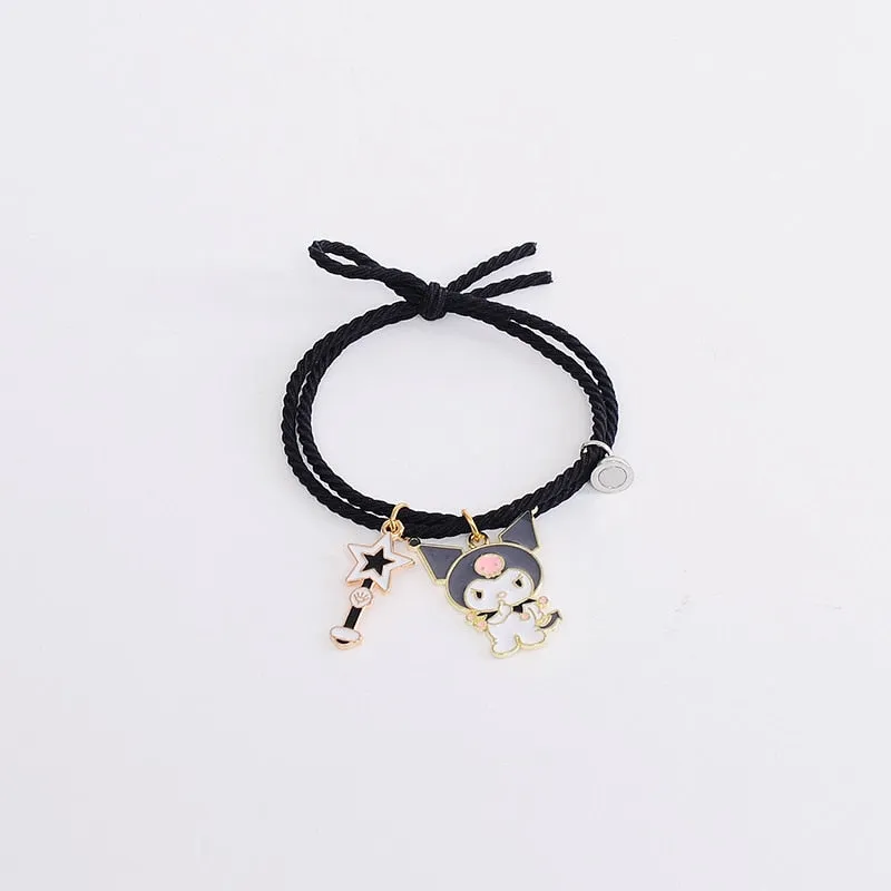 CutieCryptoCats 2pcs\Set Plus other Cute Cartoon  Bracelet Magnet Ball Hand Men and Women Gift Friendship NFT Charms Elastic Rope Jewelry
