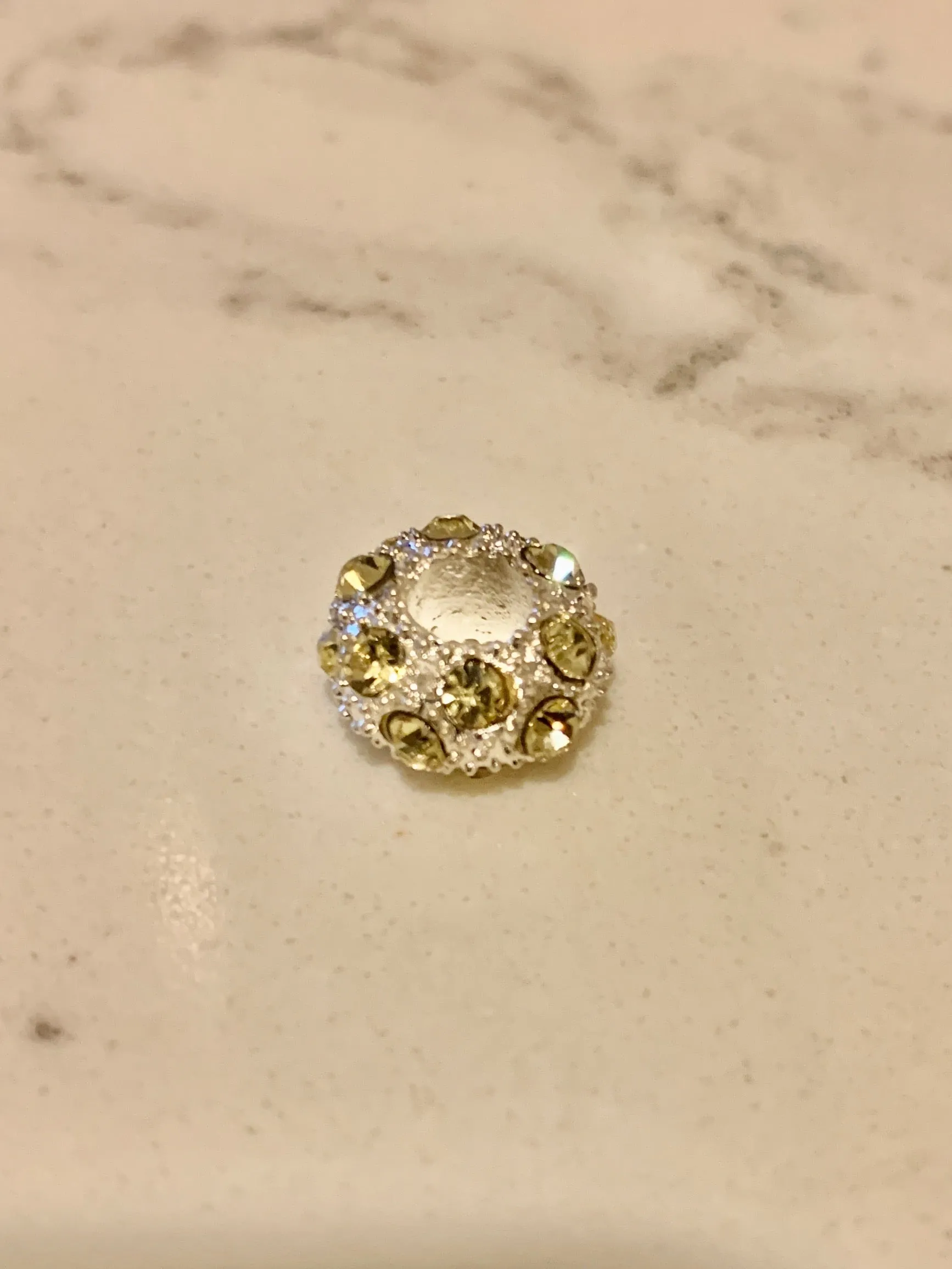 Cz Pave Spacer Charm