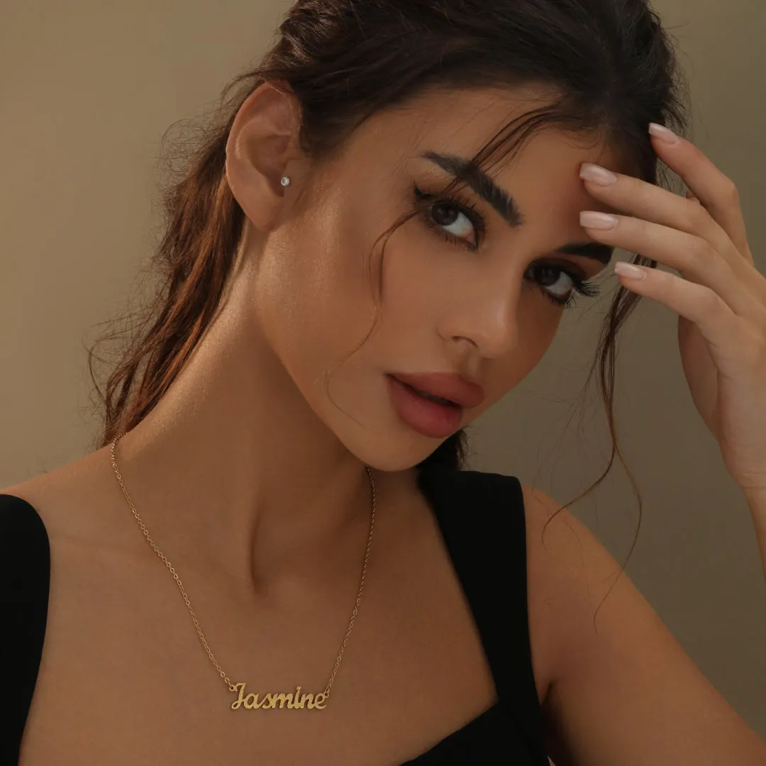 Diamond Cut Name Necklace
