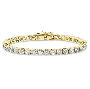 Diamond Tennis Bracelet In 14k Yellow Gold (7.70 Ct.tw.)