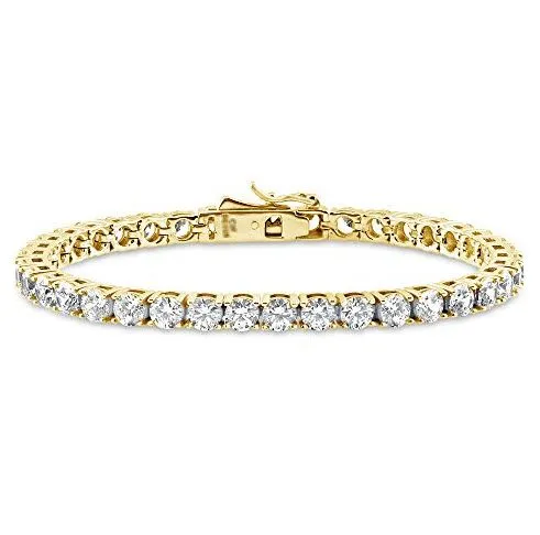 Diamond Tennis Bracelet In 14k Yellow Gold (7.70 Ct.tw.)