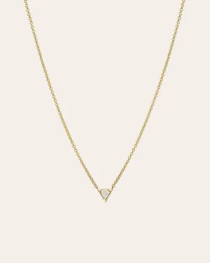 Diamond Trillion Necklace