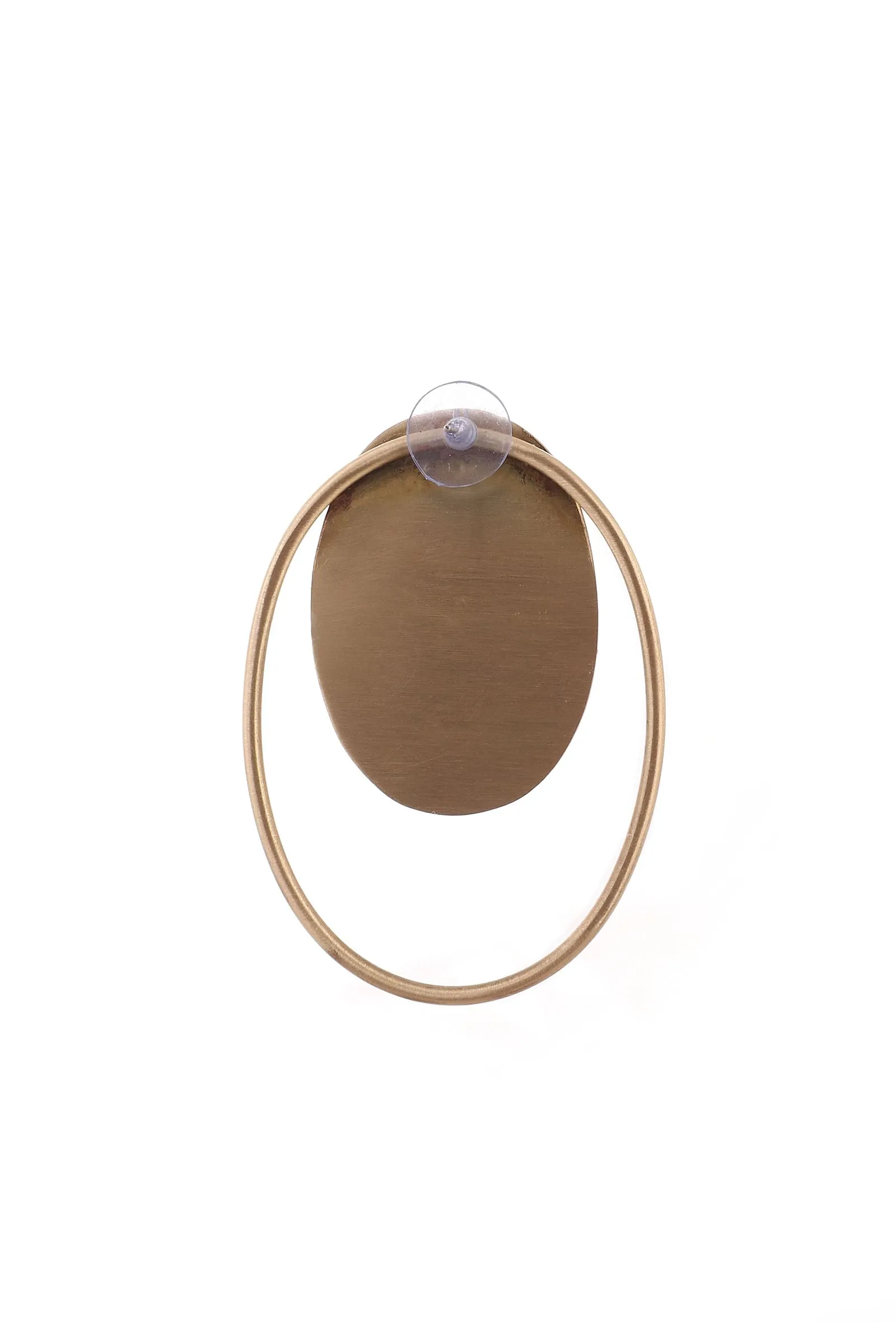 Double Layered Brass Earrings