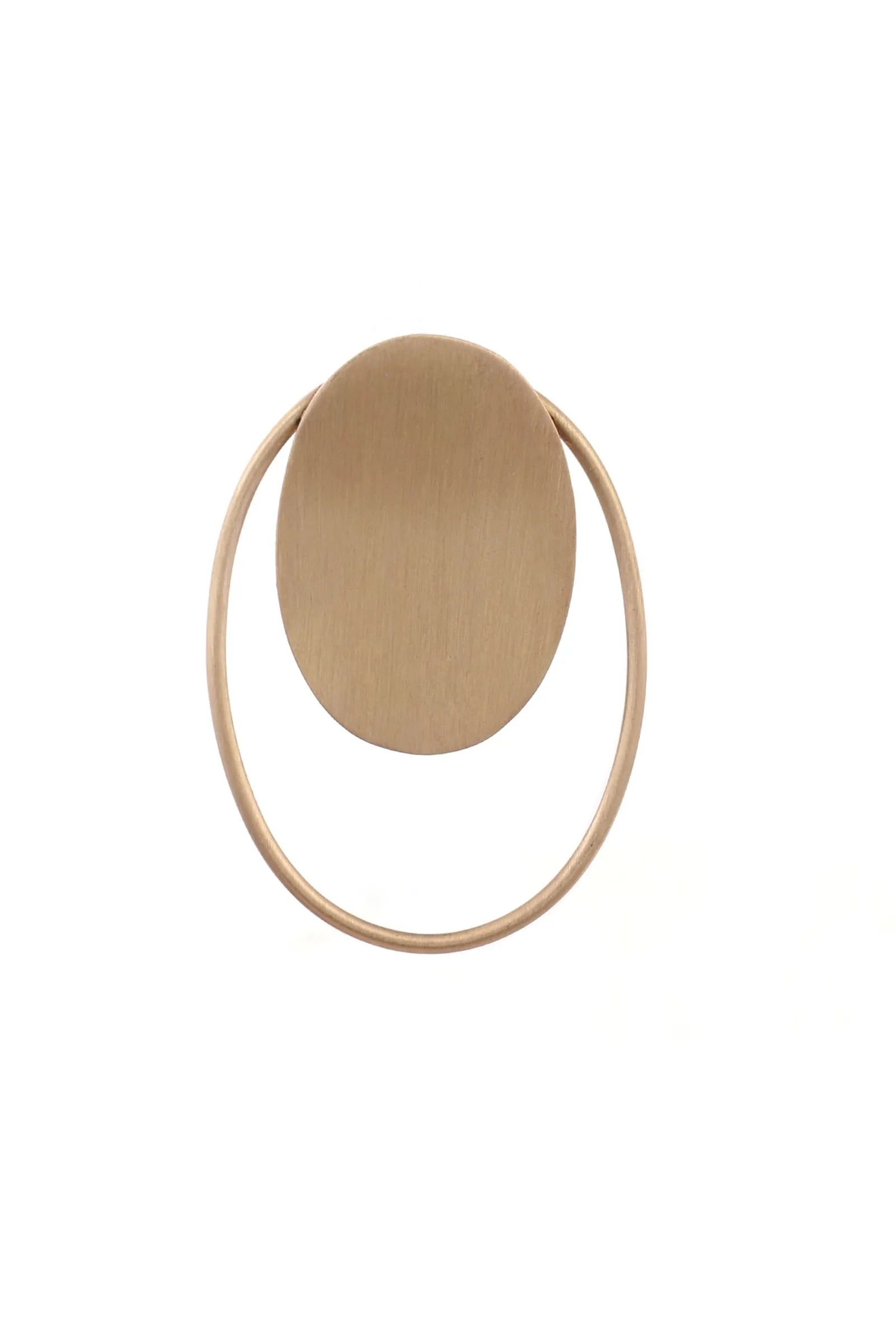 Double Layered Brass Earrings