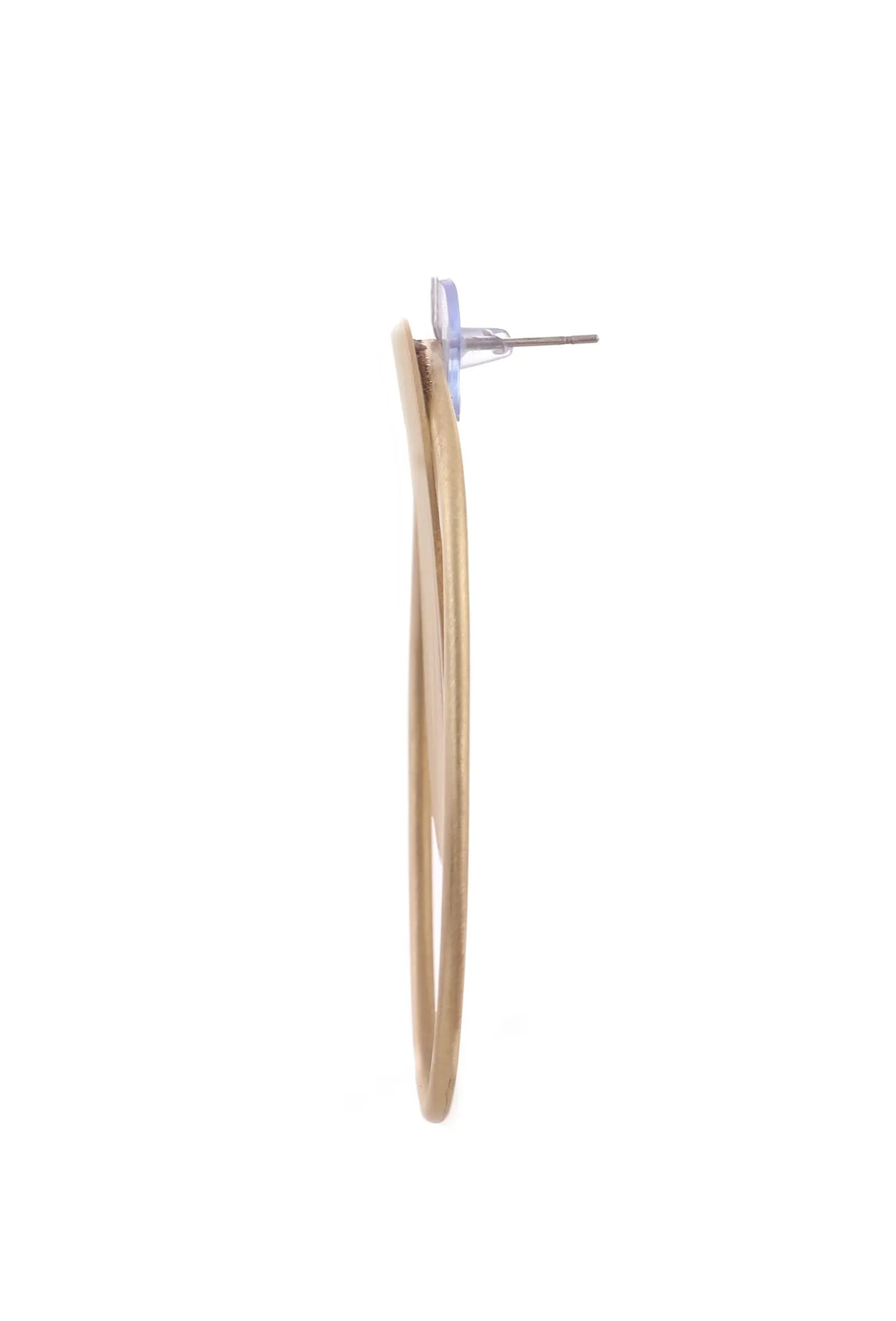 Double Layered Brass Earrings