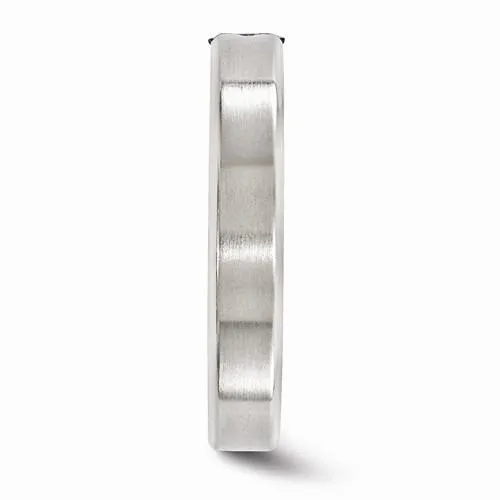 Edward Mirell Titanium Satin Finish w/ Sapphire - 4mm