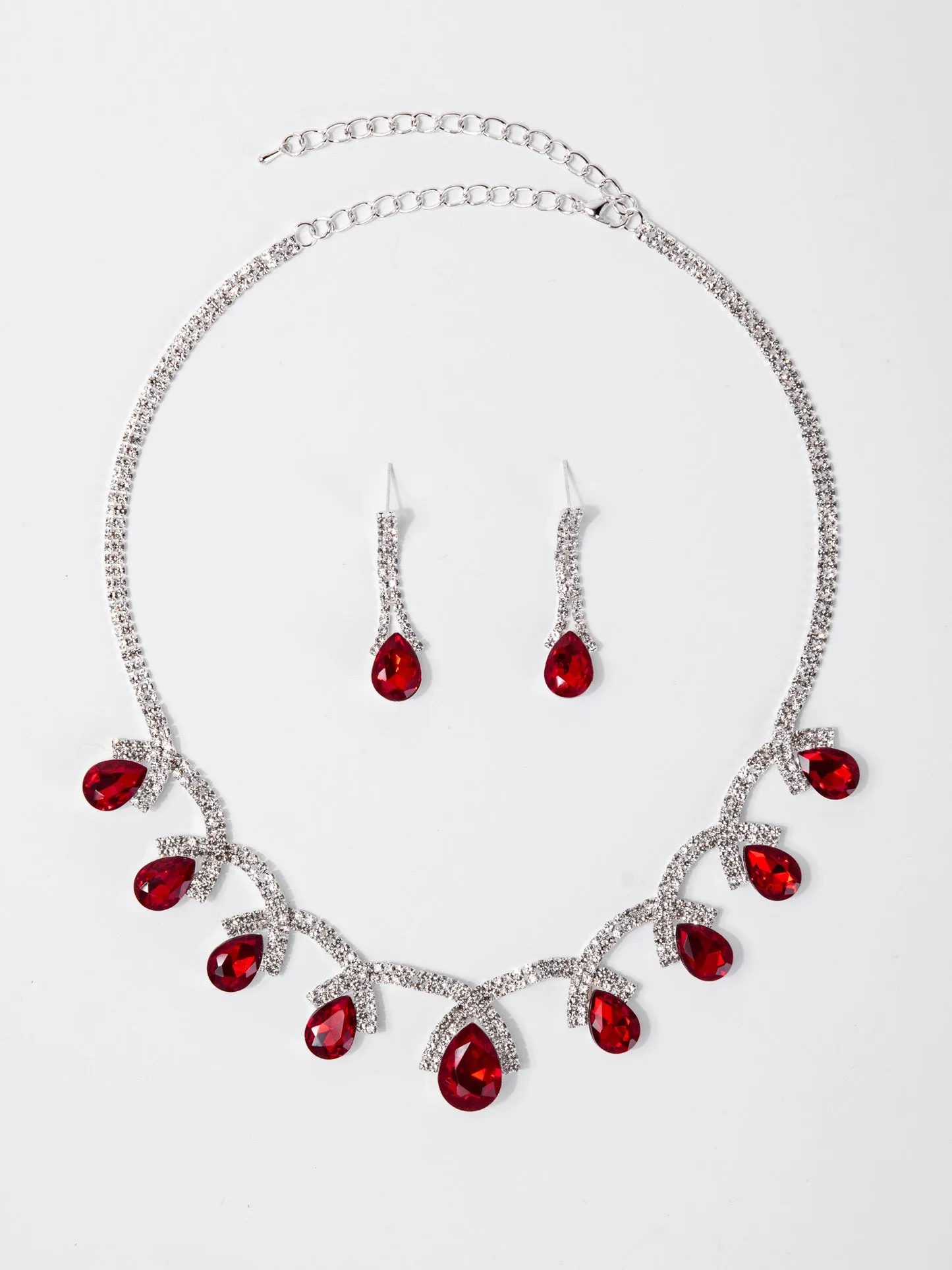 Eliana Statement Rhinestone Necklace Set