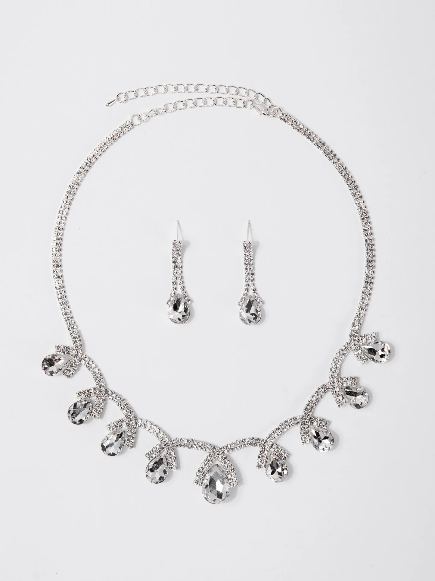 Eliana Statement Rhinestone Necklace Set