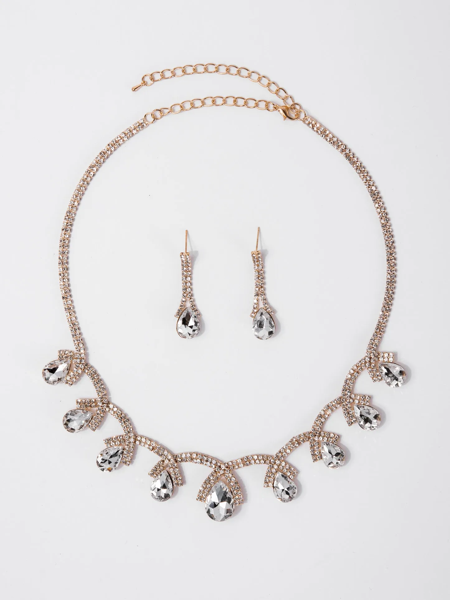 Eliana Statement Rhinestone Necklace Set