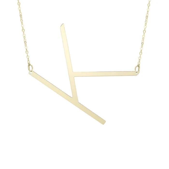 Extra Large Initial Necklace