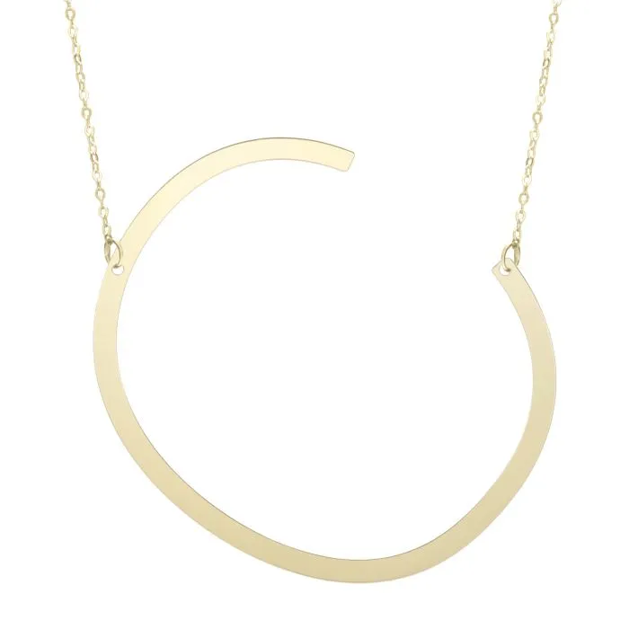 Extra Large Initial Necklace