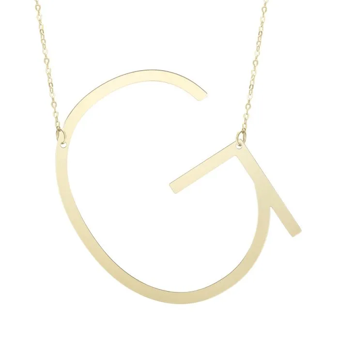 Extra Large Initial Necklace