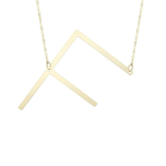 Extra Large Initial Necklace