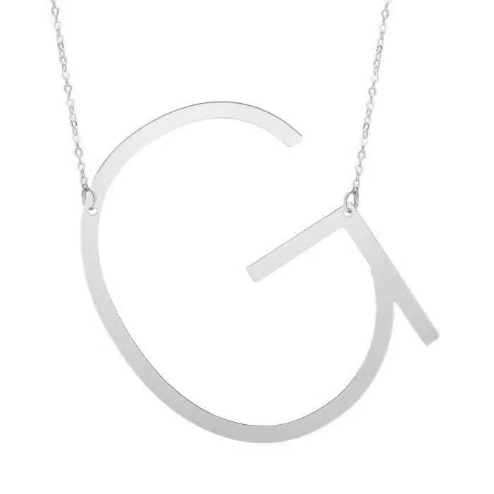 Extra Large Initial Necklace