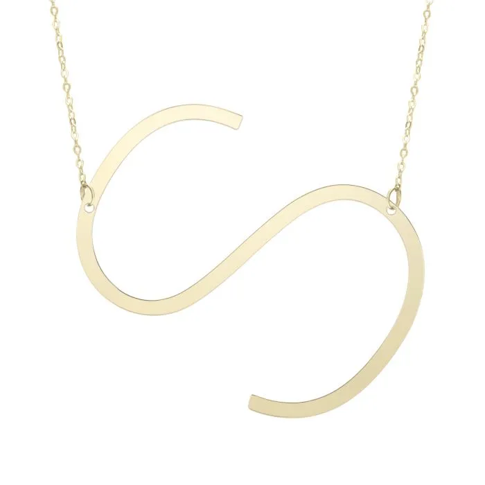 Extra Large Initial Necklace