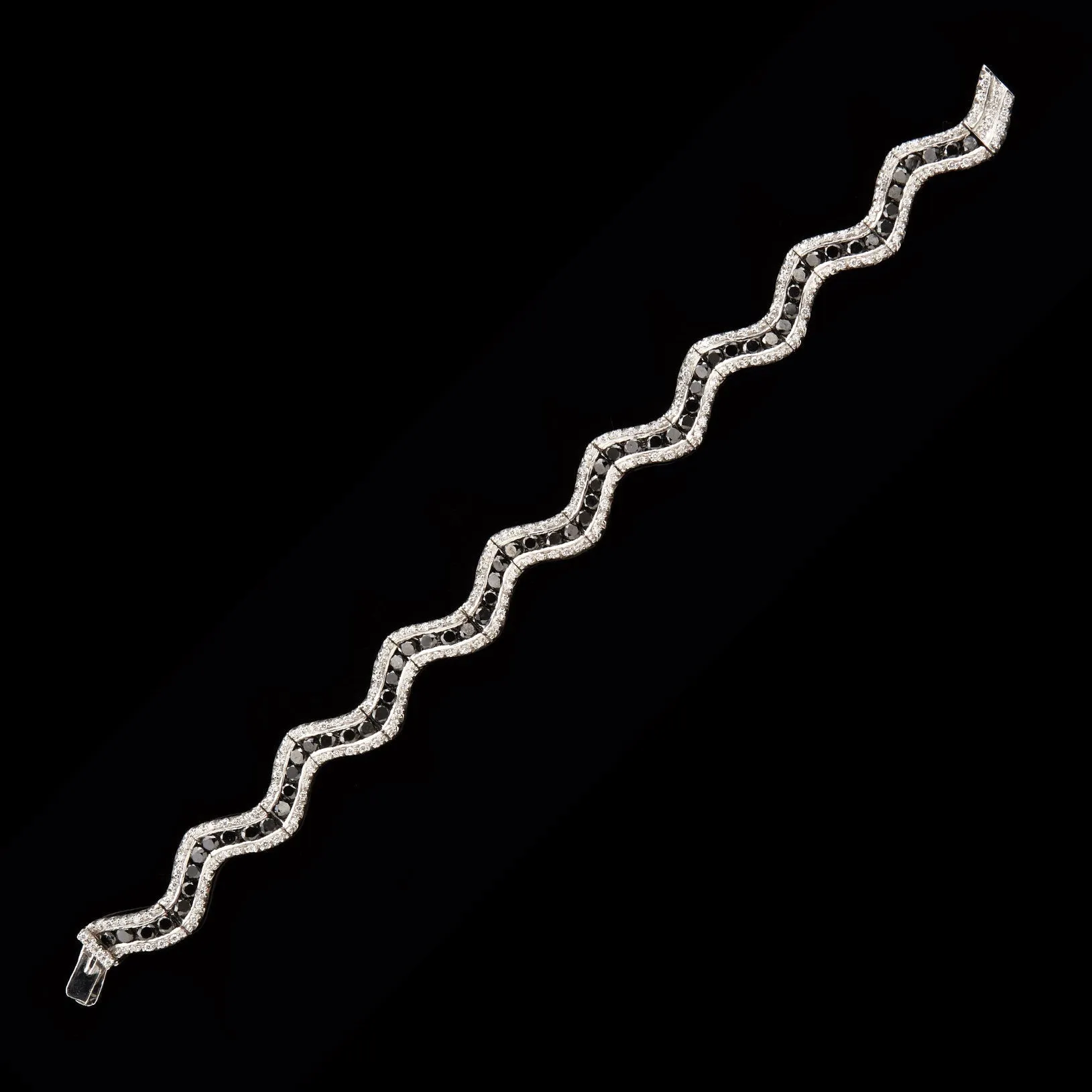 Favero Black & White Diamond Bracelet