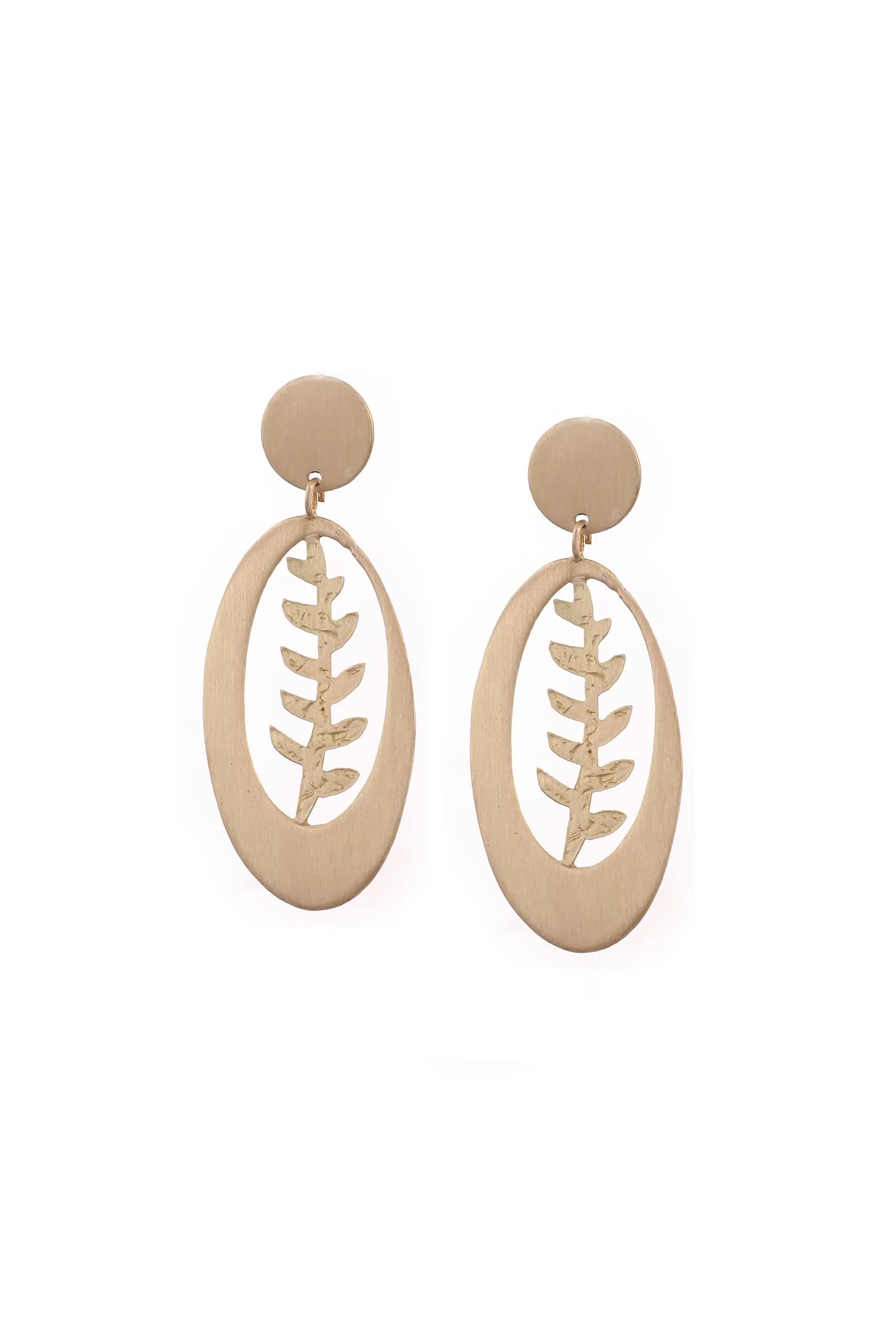 Floret Brass Earrings