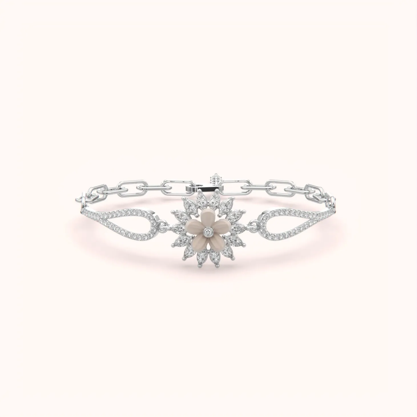 Flower Design Trendy Bracelet