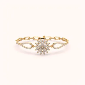 Flower Design Trendy Bracelet