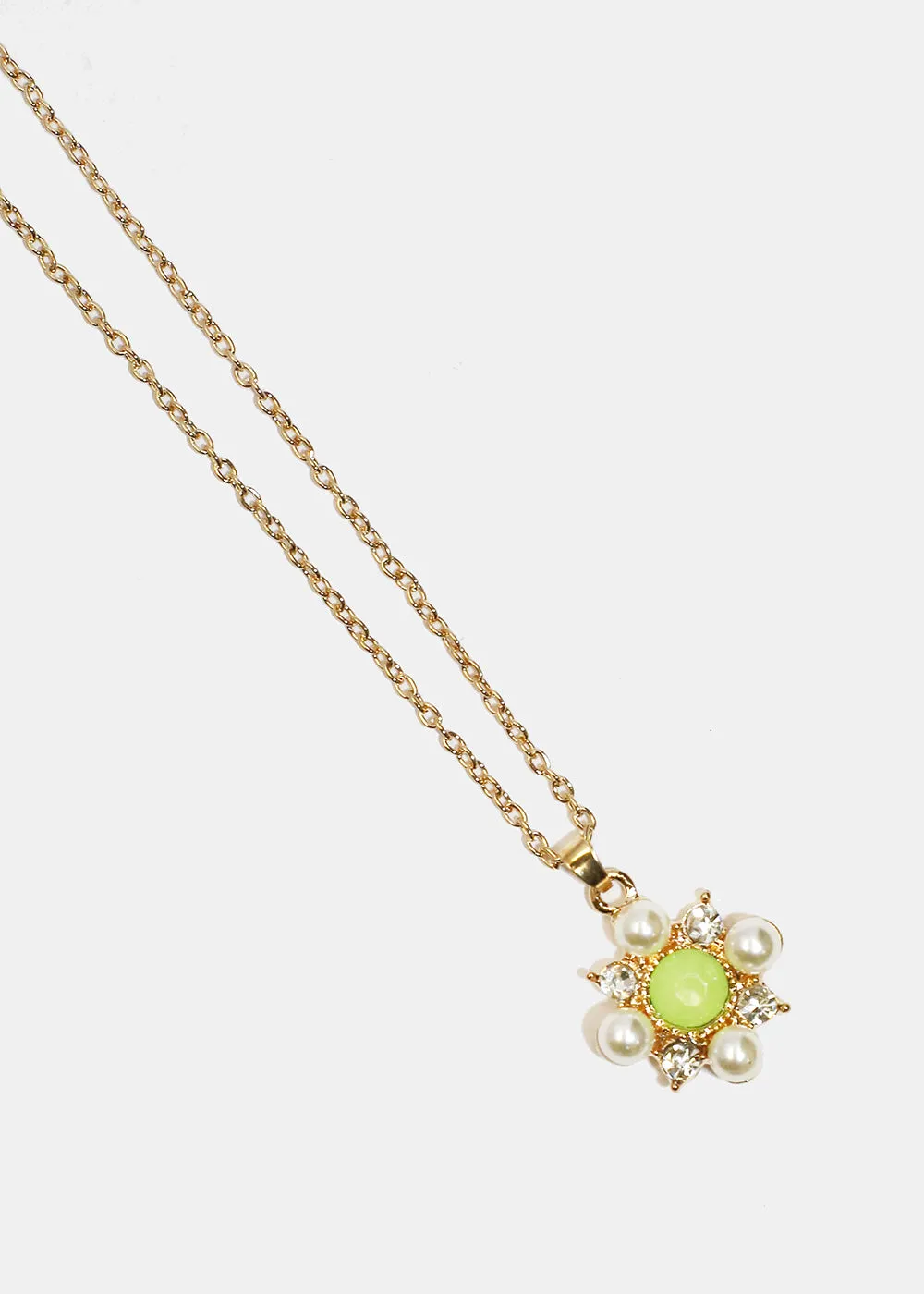 Flower Necklace & Earrings Set