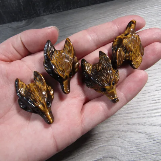 Fox Head Gemstone Pendants – Unique Animal Jewelry