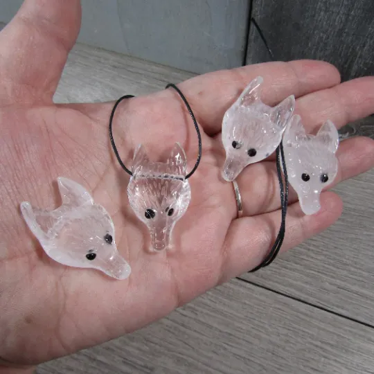 Fox Head Gemstone Pendants – Unique Animal Jewelry