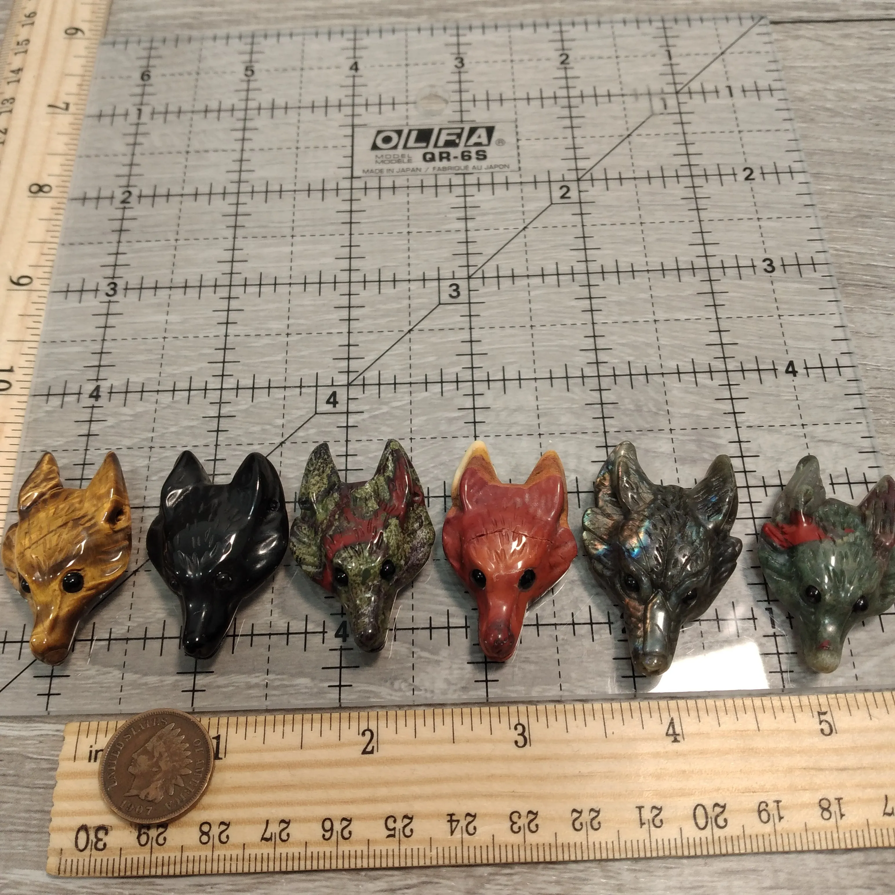 Fox Head Gemstone Pendants – Unique Animal Jewelry