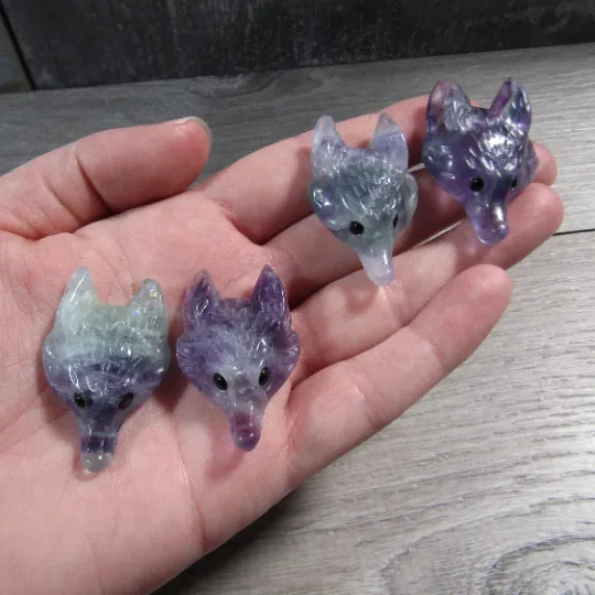 Fox Head Gemstone Pendants – Unique Animal Jewelry