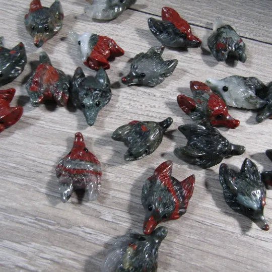 Fox Head Gemstone Pendants – Unique Animal Jewelry