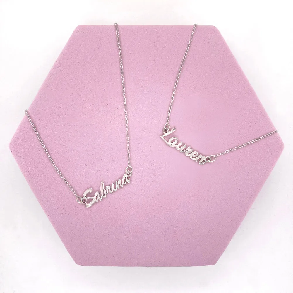 Frolic Custom Name Women's Necklace - Sterling Silver