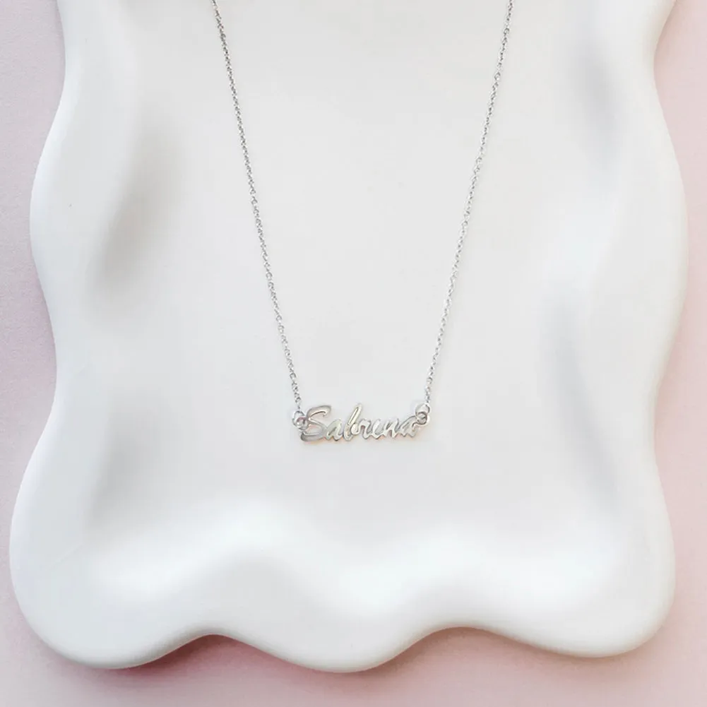 Frolic Custom Name Women's Necklace - Sterling Silver