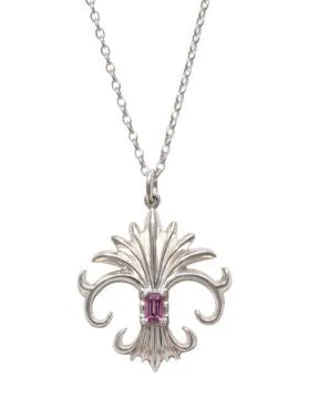 Gemstone Fleur-de-Lis Pendant