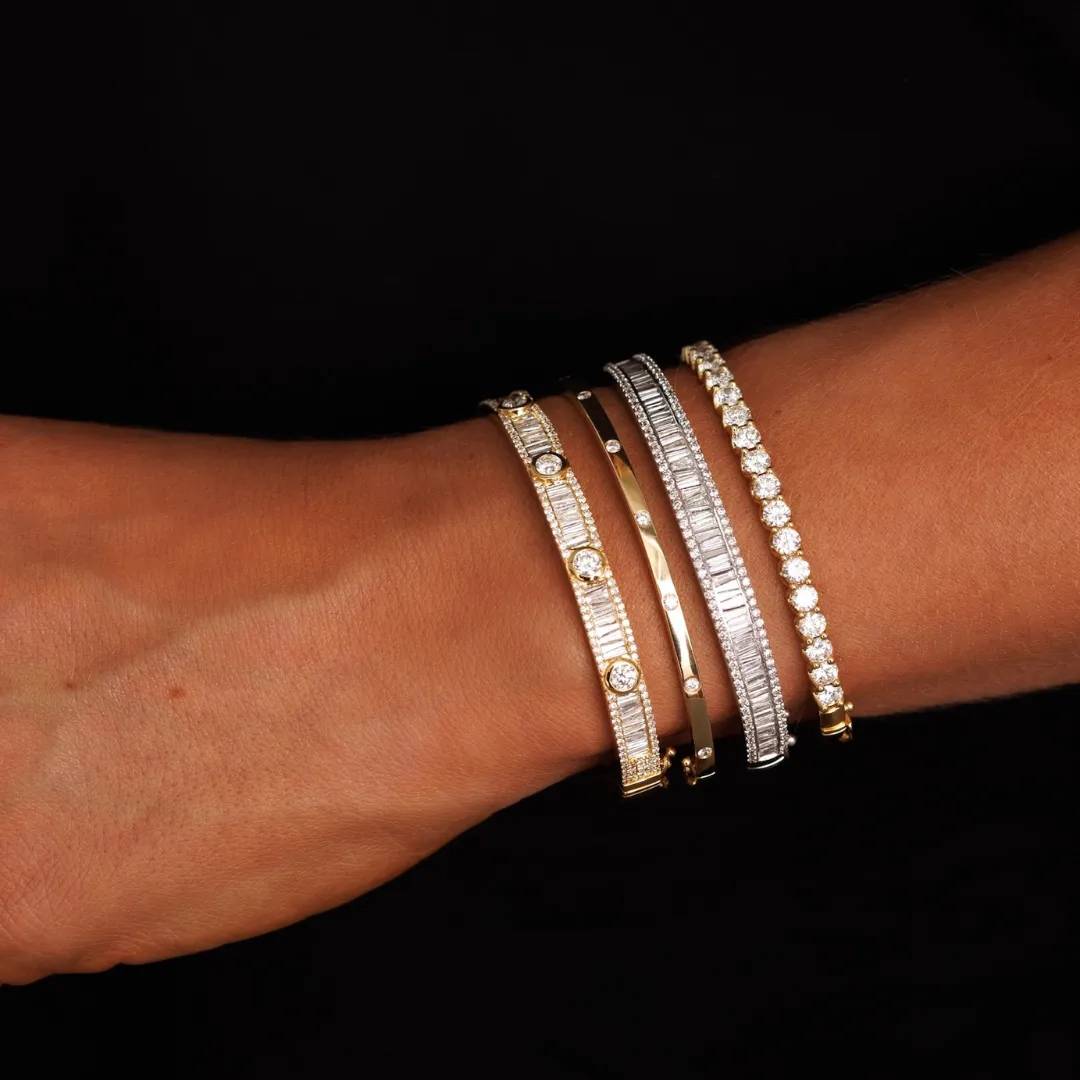 Georgie Diamond Bangle Bracelets