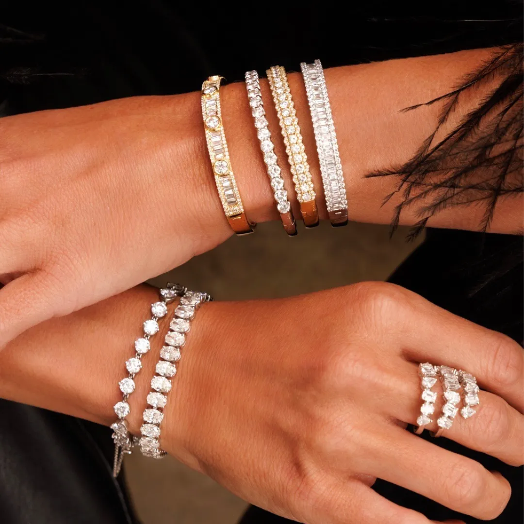 Georgie Diamond Bangle Bracelets