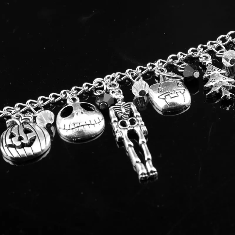 Halloween Skull Pumpkin Bracelet