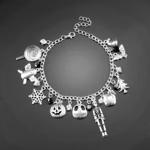 Halloween Skull Pumpkin Bracelet