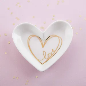 Heart Shaped Trinket Dish - Small